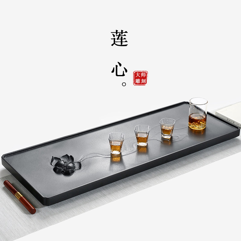 Stone room says natural urkin stone tea tray home large dry bubble minimalist drainage master works stone engraving tea table