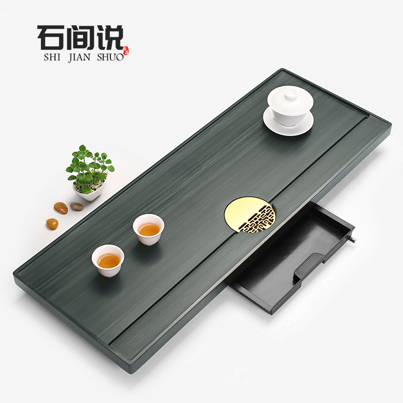 Stone room says natural urkin stone tea tray minimalist home drawer type dry foam water storage imperial jade head tea table tea table