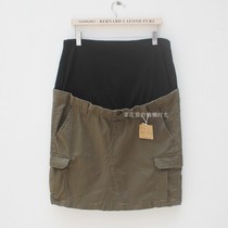 Pregnant womens short skirt export single summer cotton belly pregnant womens skirt casual overwear short skirt pregnant womens summer