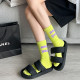 ຖົງຕີນສ່ວນບຸກຄົນ ins trendy spring and autumn color letter socks women's mid-calf socks cartoon smile face sports socks cotton