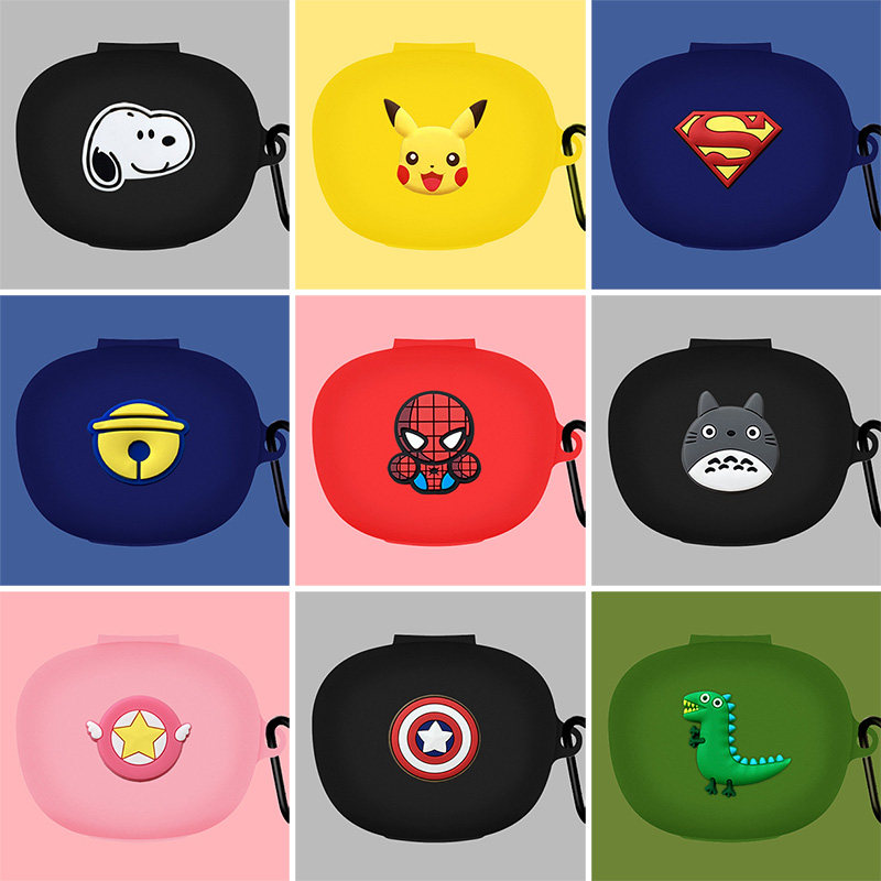 Strikers Tws nb2 Protective Sleeve twsnb2pro Liquid Silicone Shell Edifier Wireless Bluetooth Headphone Sleeve Pro Charge Bin Softcase Cute Cartoon Brief About Pure Color Anti Slip Resistant