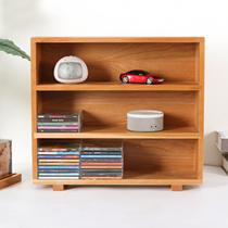 Black Walnut Tabletop Multi-Layer Storage Rack CD Storage Rack Solid Wood Tea Utensils Tea Cup Coffee Cup Display Shelf