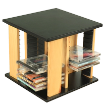 Juyang CD rack desktop CD rack rotating CD rack disc rack disc storage bag rack CD collection storage box