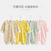 Baby One-piece Clothes Spring Autumn Summer Thin children Early childhood autumn clothes ultra cute cotton men and women Baby Khae Newborn Clothes