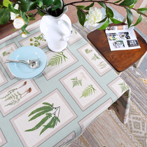 American country style tablecloth thick cotton linen table cover rectangular restaurant Non-iron tablecloth coffee table can be customized