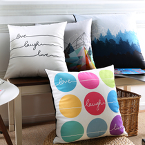 Pine House geometric abstract Diamond sofa pillow Nordic flannel fabric decorative cushion car pillow waist