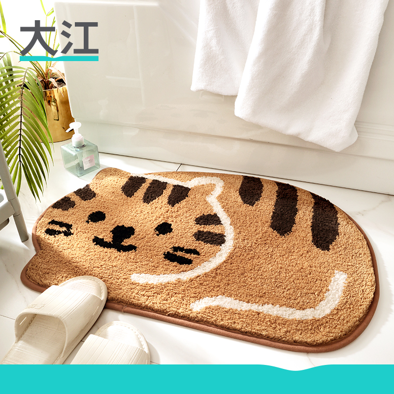 Dajiang floor mat bathroom non-slip mat makeup room home toilet absorbent foot mat door mat toilet entry door carpet