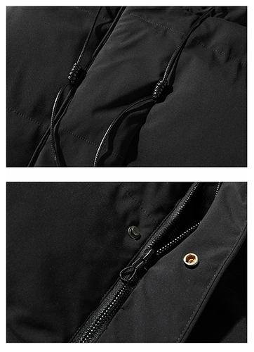 Зимняя куртка, трендовый длинный пуховик с пухом, большой размер, средней длины