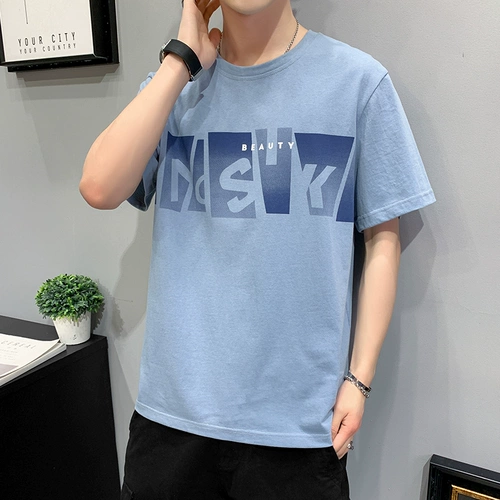 Хлопковый комплект, приятная телу футболка с коротким рукавом для отдыха, оверсайз, большой размер