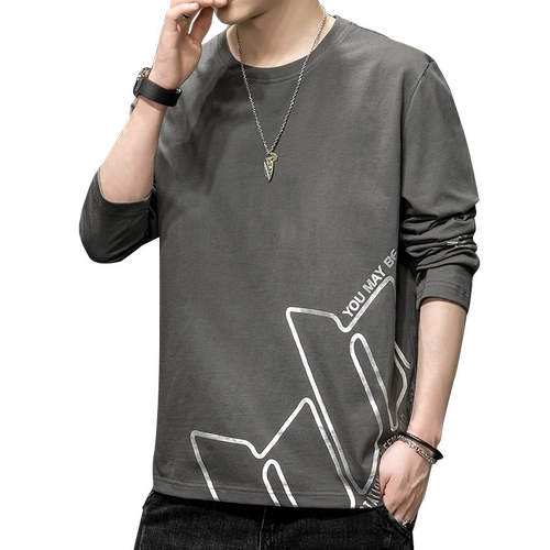 Мужская хлопковая осенняя демисезонная толстовка, утепленный лонгслив, свободный крой