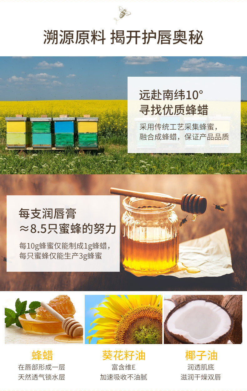 美国进口 伯特小蜜蜂 润唇膏 11种口味可选 图5