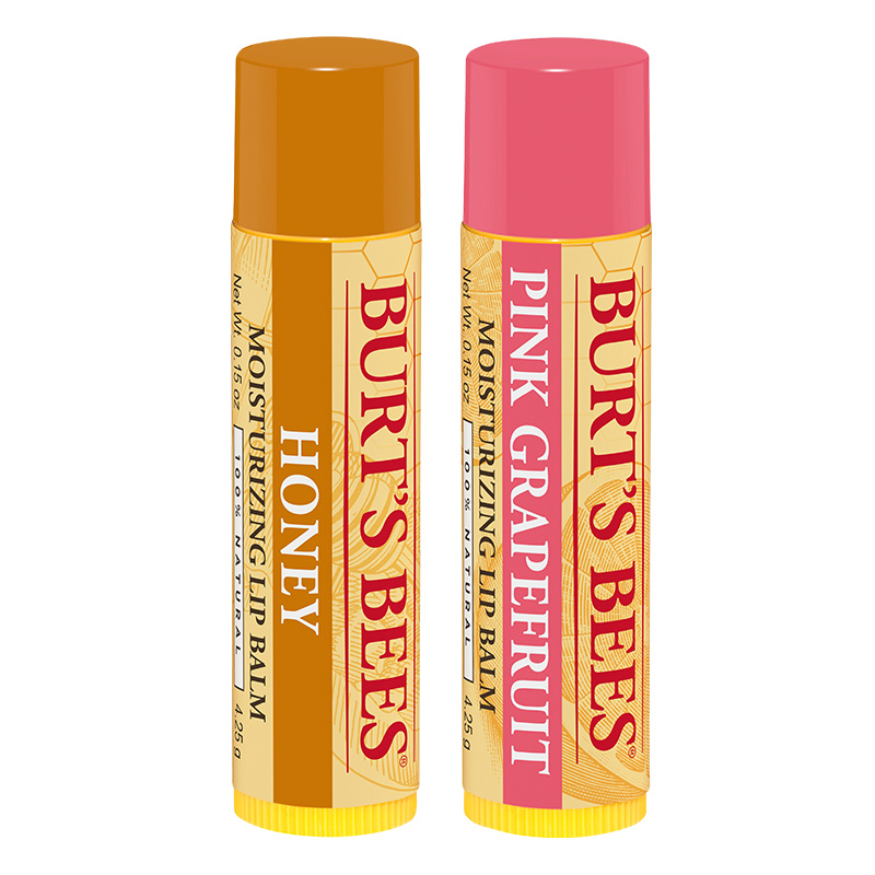 Burt's Bees 小蜜蜂 经典蜂蜡护唇膏两支装（蜂蜡+西柚）