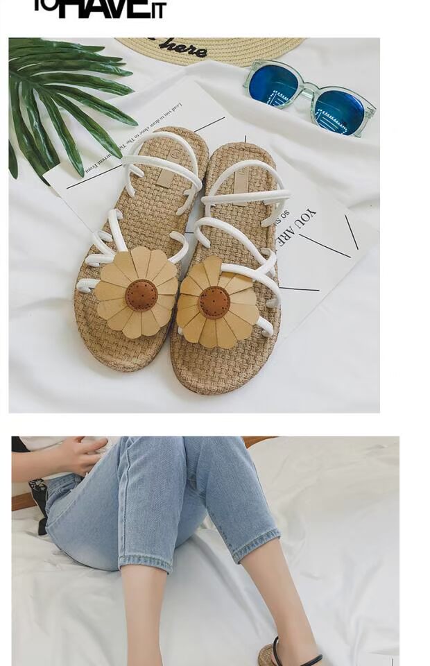 Mùa hè 2017 phong cách mới hoa hở ngón thời trang dép đế mềm đế mềm đi biển sandal nữ sinh đôi giày nữ dép sandal nữ