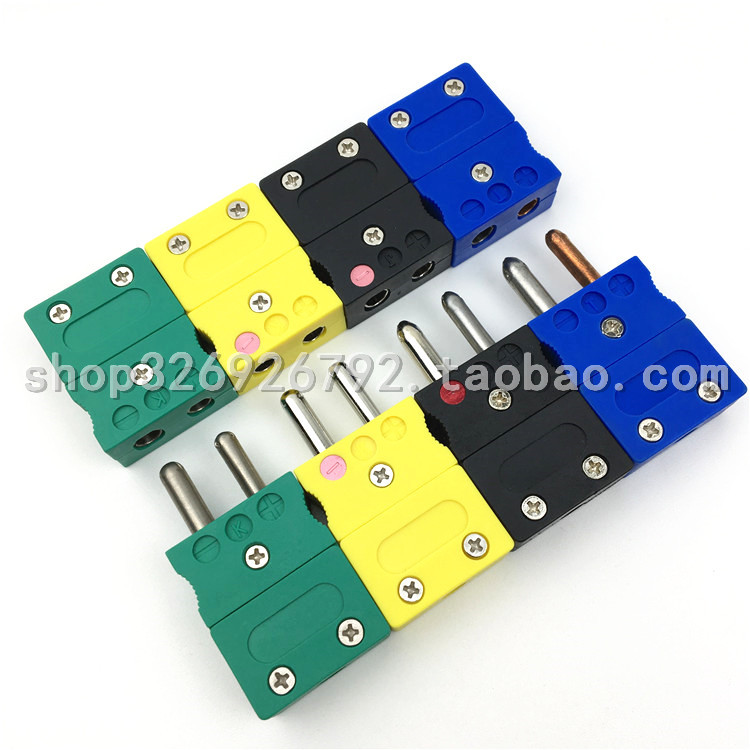 Domestic K-type thermocouple plug large male and female flat plug RBS-Ki K J T-M F thermocouple connector