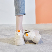  Platform shoes childrens thick-soled 2019 spring new Korean version of student all-match board shoes increased white shoes explosion canvas