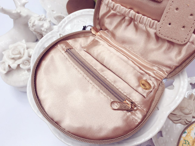 Retro Dễ thương Hoa tươi Vải Nước hoa Chai Mini Trang sức xách tay Vòng cổ Bông tai Vòng Lưu trữ Túi - Nhẫn nhẫn nam kim cương
