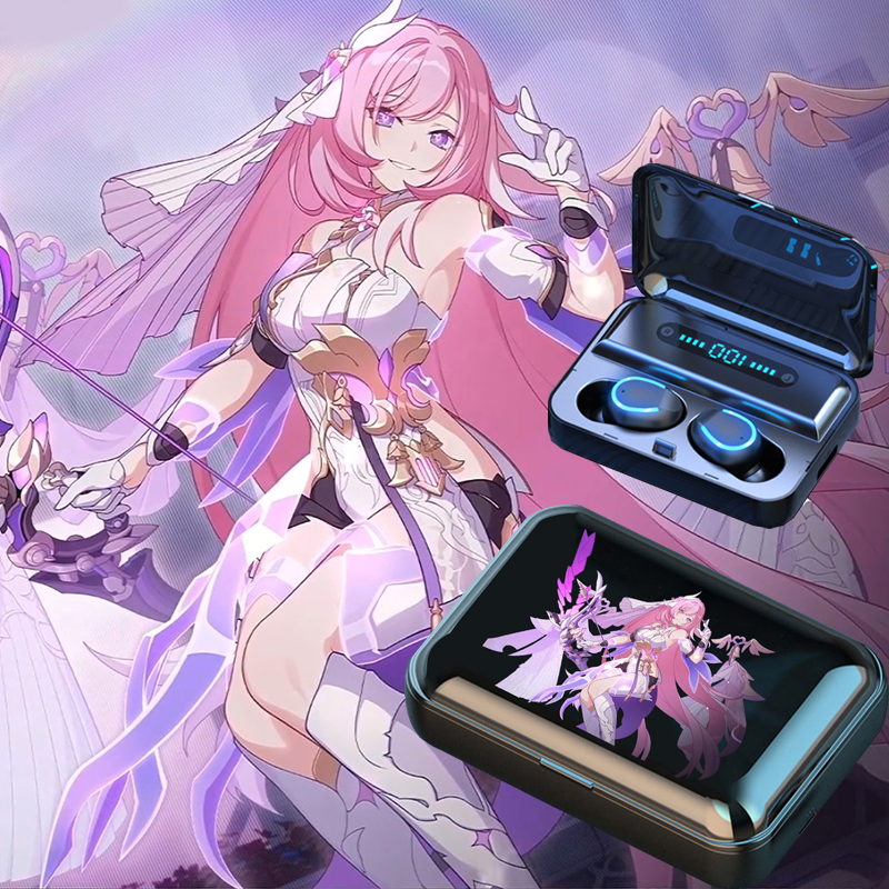 Collapse two yuan gift peripheral earplugs with charging warehouse Valkyrie can customize the pattern wireless bluetooth headset