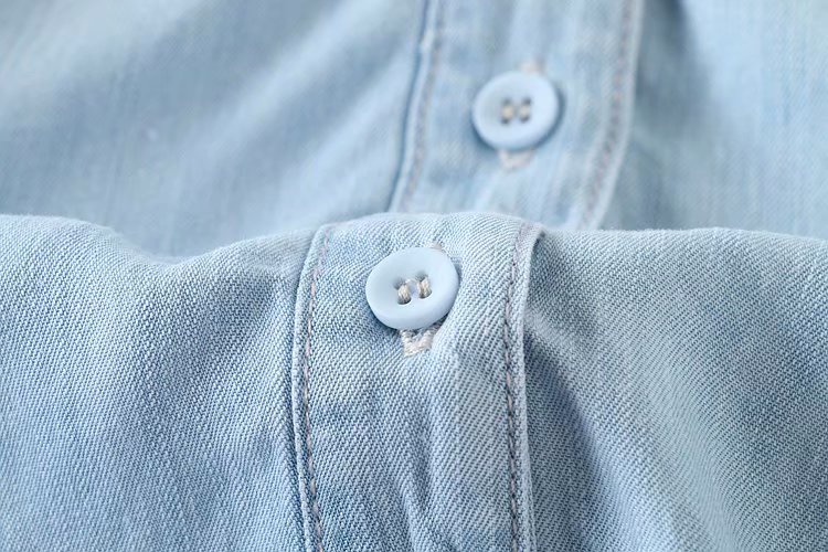 Váy mùa hè 2019 của phụ nữ Hàn Quốc mới Một chiếc váy denim dài từ trong tay áo thắt eo váy váy - A-Line Váy váy công sở chữ a