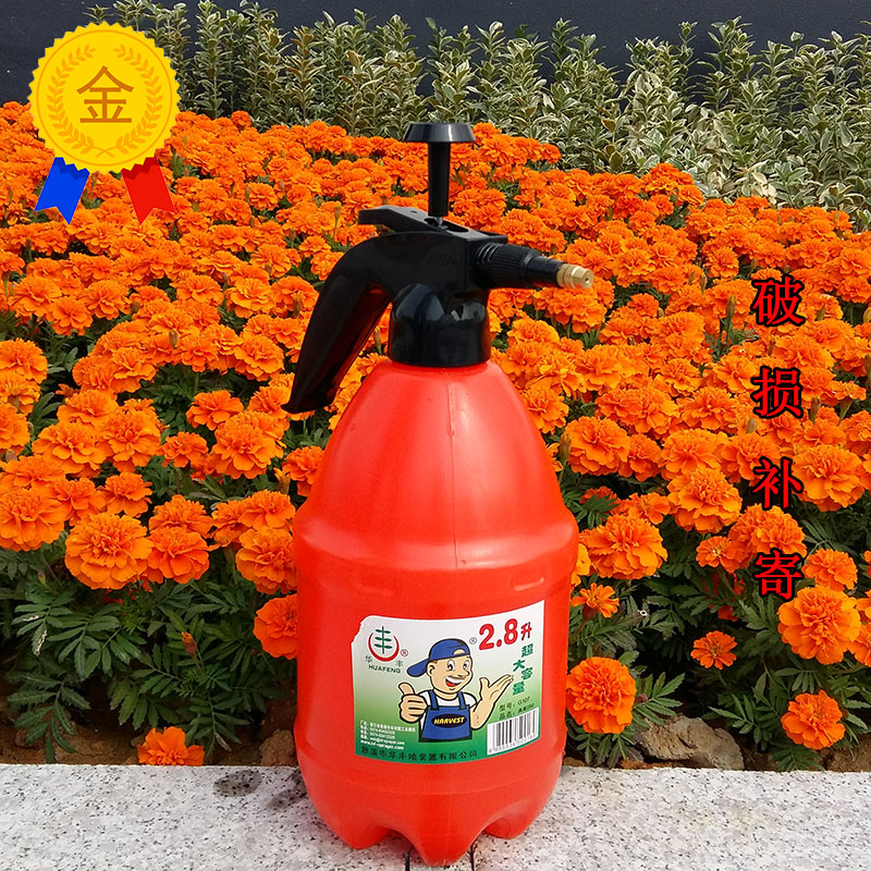 Huafeng Household Agricultural Small Pressure Sprayer Plastic Sprinkle Watering Pot Horticulture Watering Pot Epidemic Disinfection Spray Pot