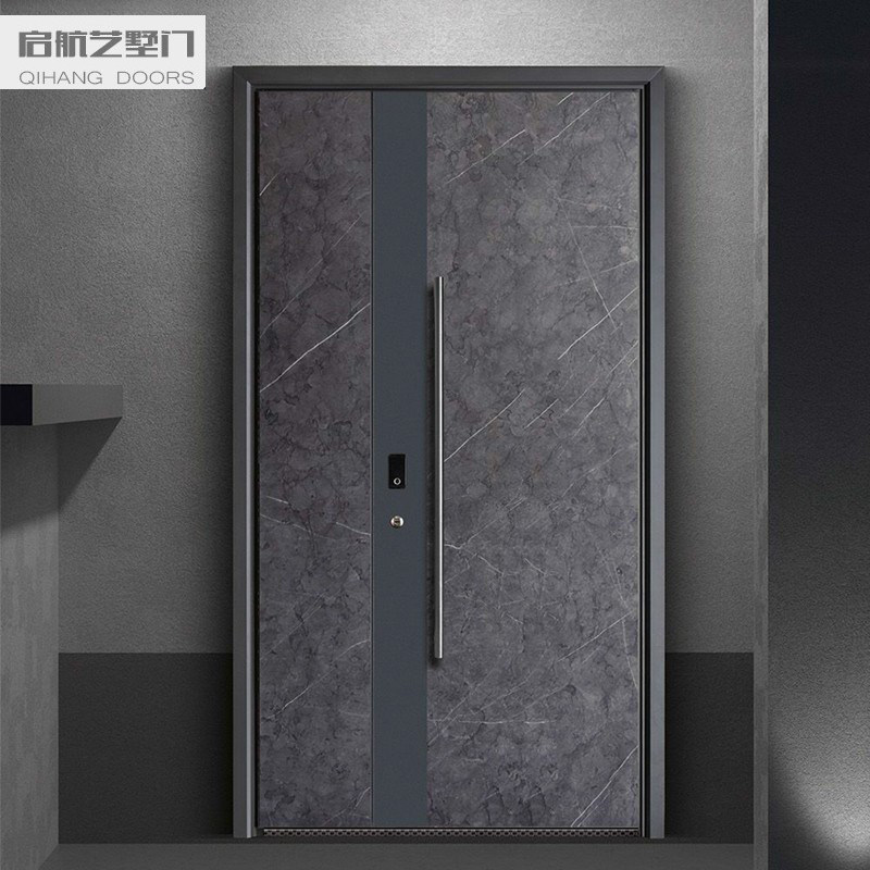 Kaile anti-riot armored door solid light luxury entry door Class A security door home smart lock entry door villa door