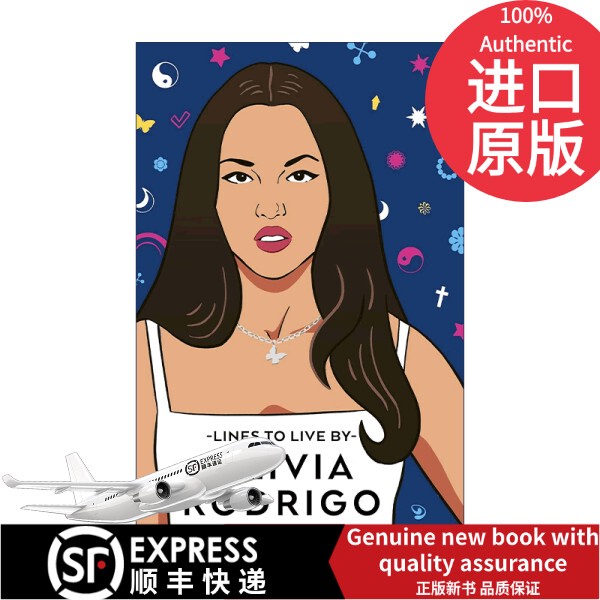 [In-Stock Imported Original Books] English Original Version Olivia Rodrigo Lines to Live by Yaya Olivia Rodrigo's Growth Quotes Popular Star Hardcover English Edition Imported English Edition