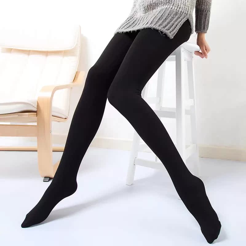 Cơn sốt Nano mặc quần lót dày chống thấm quần tất mùa thu và mùa đông quần legging mỏng chín quần màu phụ nữ legging mỏng mùa hè