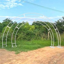 Custom Wedding prop Arch Arch Iron Art Semi-cercle Meteor Shower Light with party Iron frame Ring Door Arch Arch Shelf