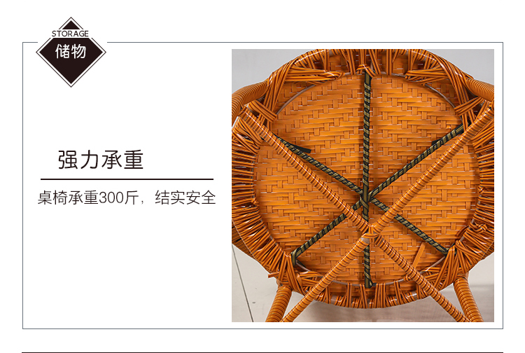 Ghế wicker ba mảnh ban công bảng và ghế năm mảnh đồ nội thất giải trí bàn ghế ngoài trời vườn bàn cà phê ghế kết hợp