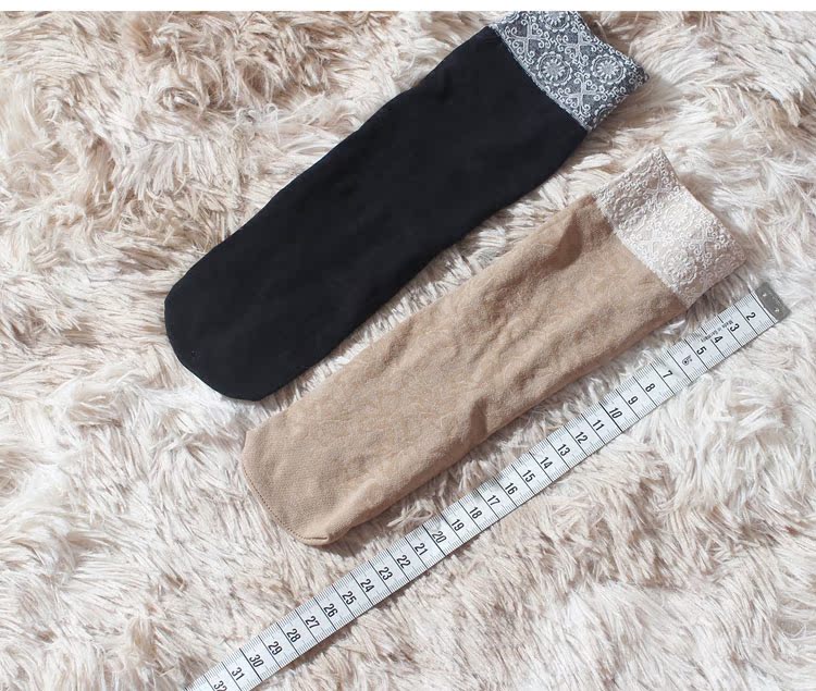 5 đôi vớ nhung ngắn jacquard ba chiều mùa xuân và mùa thu không lỏng chân lỏng lẻo vớ siêu đàn hồi tốt vớ nữ trong ống - Bít tất nữ tất gấu nữ