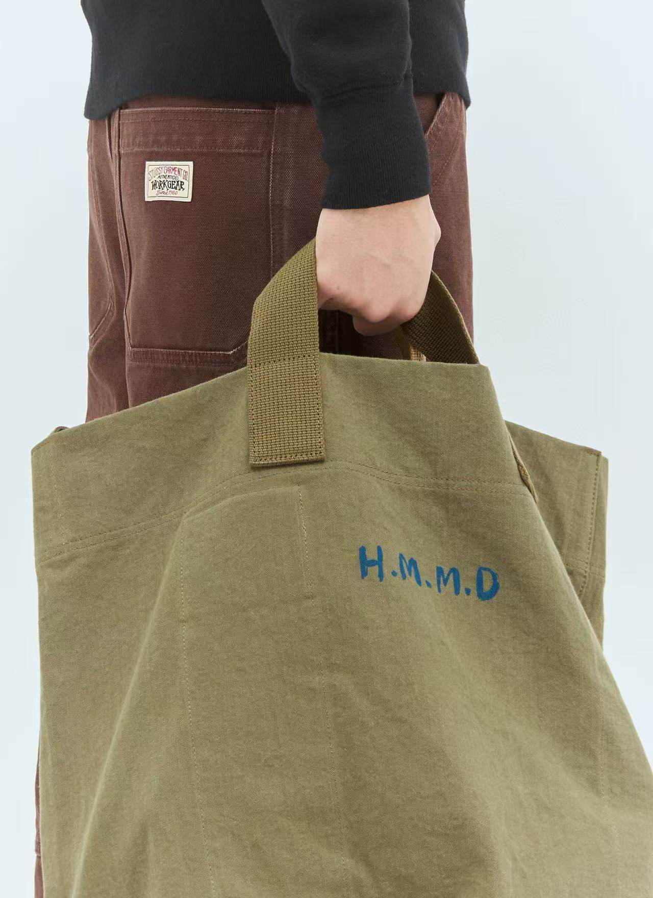 Мода холст hm tote bag字母图案水洗风格托特包手提包