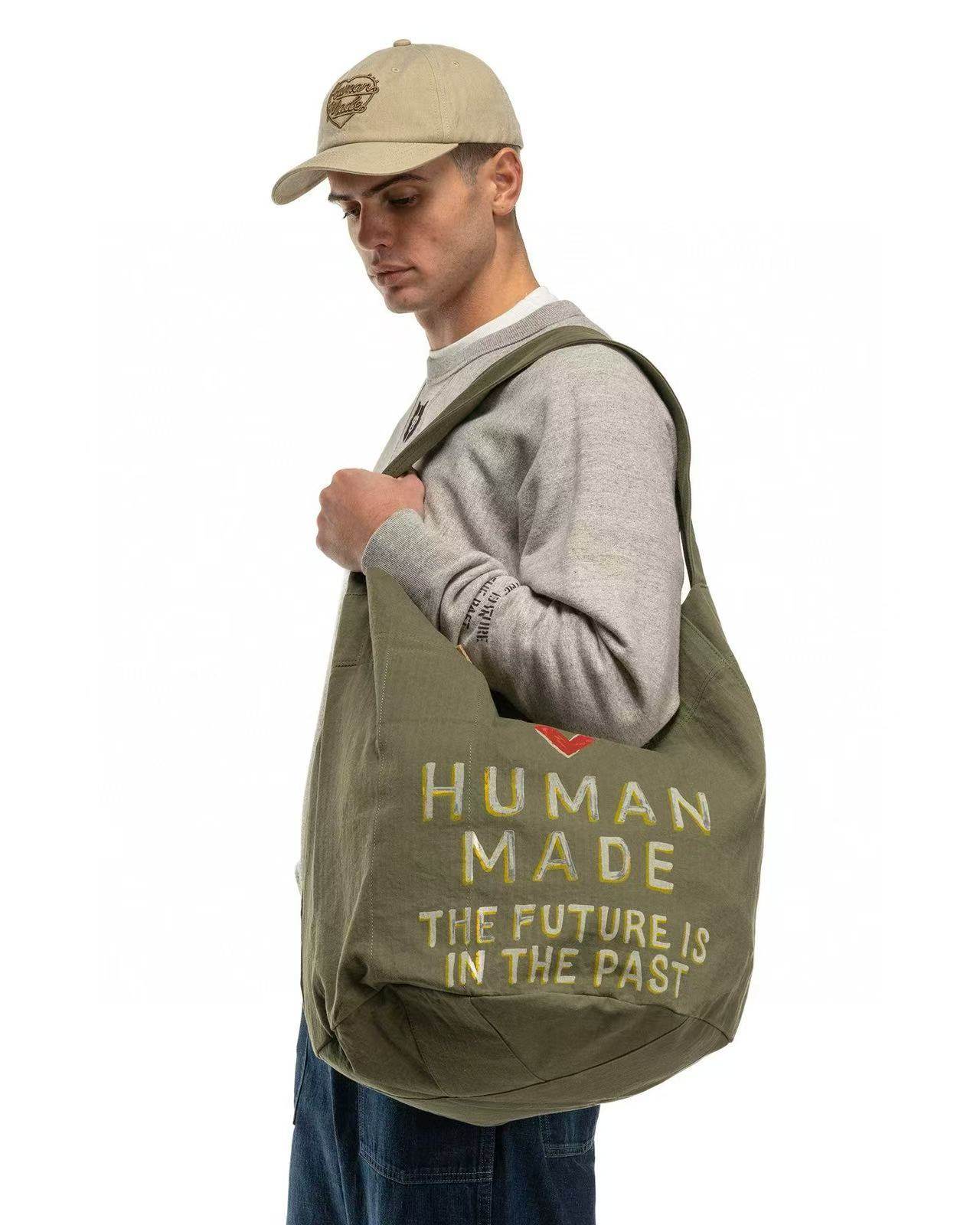 Мода холст hm tote bag字母图案水洗风格托特包手提包