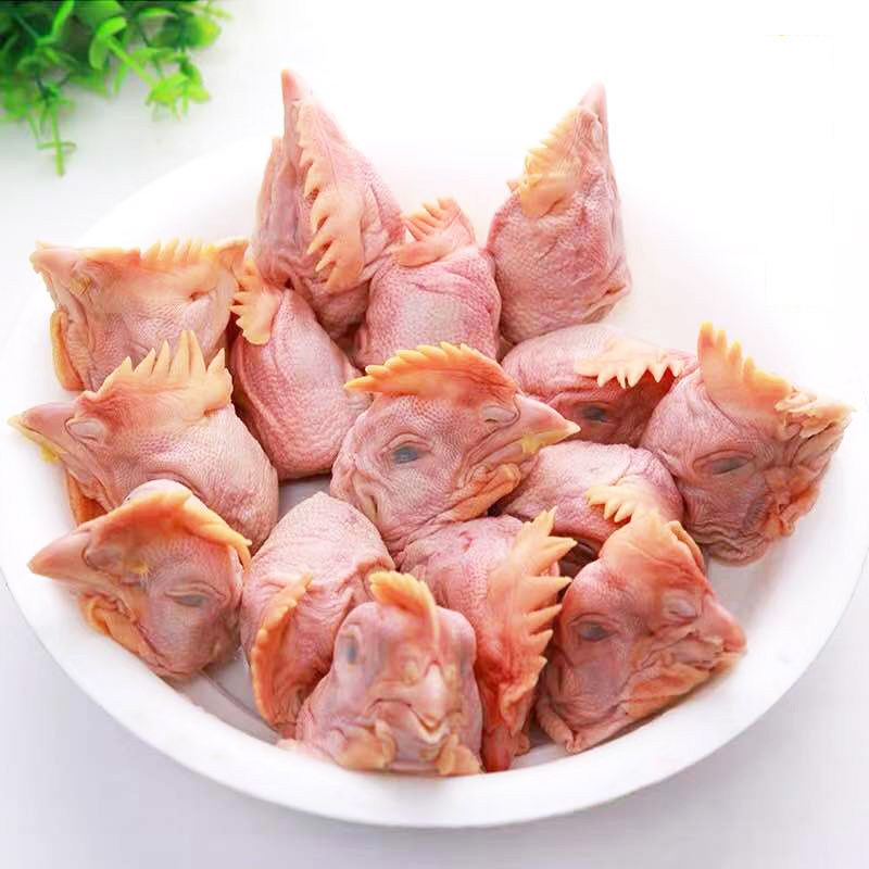 Marvel River Fresh Chicken Head Raw Chicken Raw Chicken Head Frozen Fresh Barbecue Chicken Crown Chicken 4 Catty
