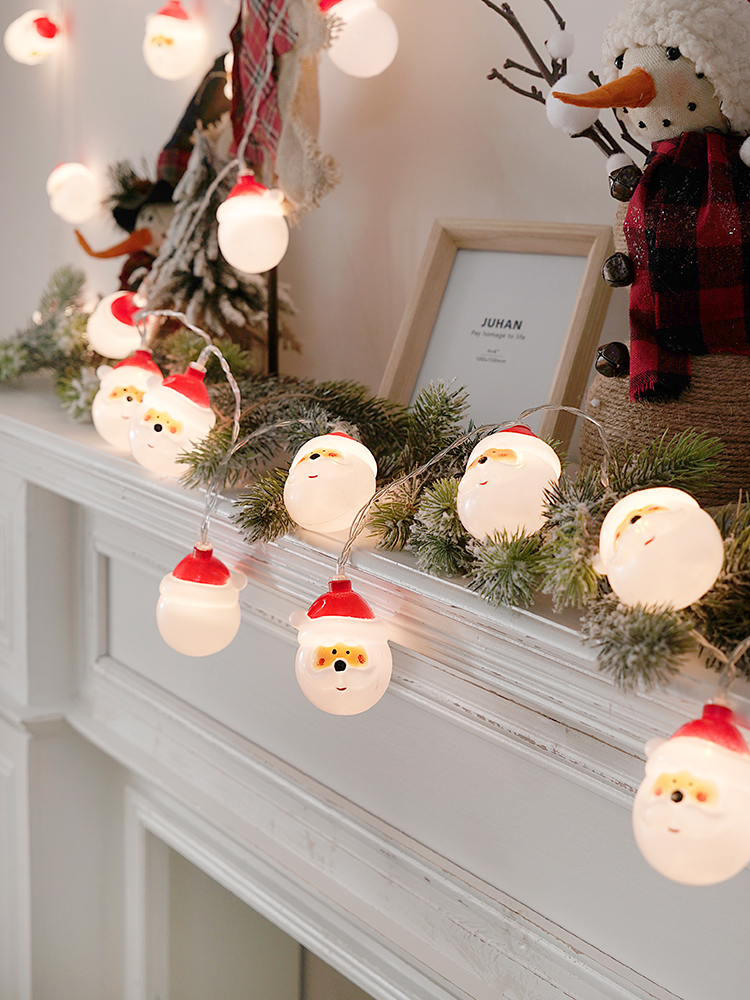 cute santa LED decoration lights