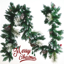 Christmas home creative simulation pine cone Christmas tree decoration rattan pendant hanging shop decoration decoration props