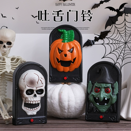 Хэллоуин дверные висячие украшения из тыквы ужасов макет сцены световой трюк реквизит одеваются реквизит QCCB