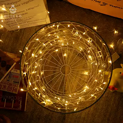 led star lights string lights flashing lights lights full day outdoor waterproof shopping mall lighting project Spring Festival decoration