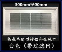 Integrated ceiling aluminium alloy air outlet filter air outlet panel mask central air conditioning air inlet 30 * 60