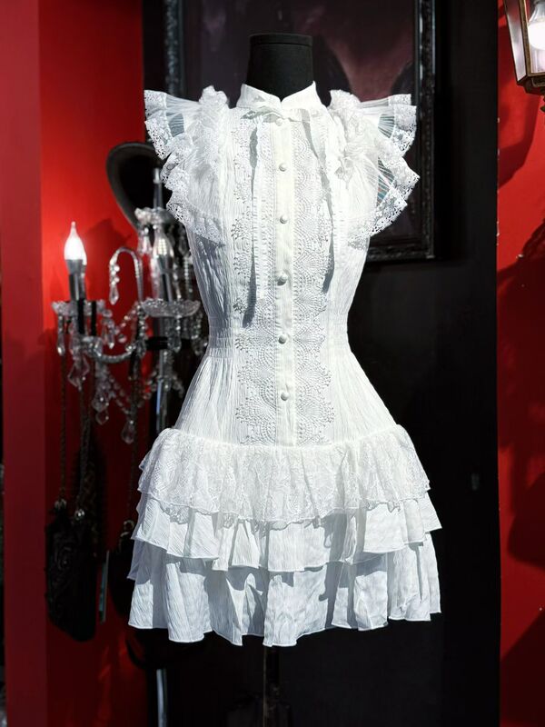 Made in Hell | Darkinlove Gothic Dark Dress 955 White Model Dw1195 Made in Hell | Darkinlove Gothic Dark Dress 955 White Model Dw1195