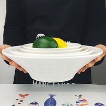 Big Bowl Soup Bowl Household Large Ceramic Big Noodle Bowl Hare Bowl Big Open Commercial Ramen Beef Eat Noodle Bowl