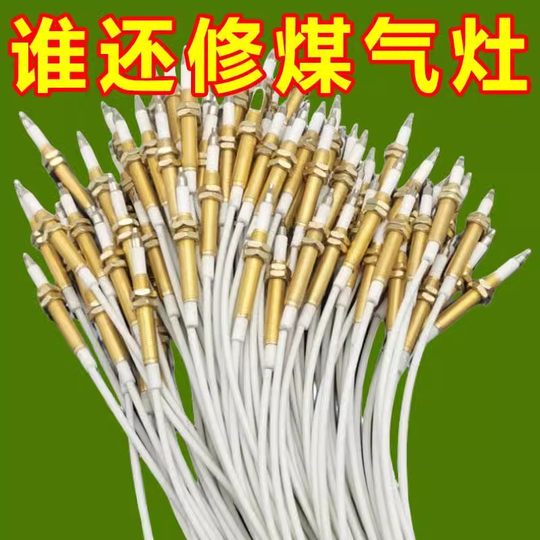 Universal gas stove ignition needle lighter embedded gas stove repair accessories universal wired induction copper needle