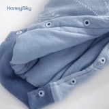 Комбинезон для новорожденных, пуховик, детское утепленное удерживающее тепло боди для выхода на улицу