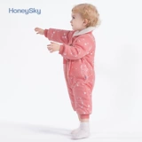 Комбинезон для новорожденных, пуховик, детское утепленное удерживающее тепло боди для выхода на улицу