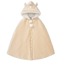 Hani Sky Newborn Baby Cloak Winter Windproof Travel Corduroy Baby Padded Warm Hooded Cloak
