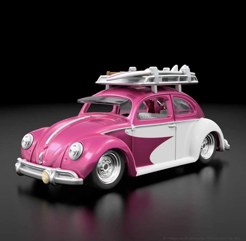 Hot Wheels Rlc Beetle Pink 2023 Election Car Kawa Bug Vw Volkswagen Beetle