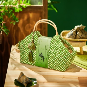 2026 Zongzi Упаковочная коробка Подарочная коробка Соленое утиное яйцо Мясо Zongzi Фестиваль лодок-драконов Бизнес Китайская бамбуковая корзина Подарочная коробка Пустая коробка Настройка
