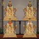 Bohui Pure Bronze Chinese Style Four Seas Dragon King God Statue Buddha Statue