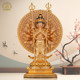 Bohui Bronze Thousand-Armed Guanyin Bodhisattva Buddha Statue Worshiping Chinese Style
