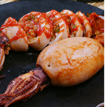 Taiwanese snacks plain calamari rice 5 packets fried barbecue Western food 200g 1