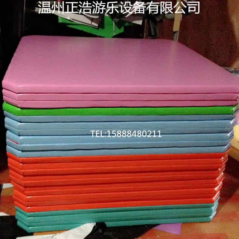 Naughty fort accessories PVC soft bag Wooden sponge Single and double-sided square platform board Children's paradise playground equipment