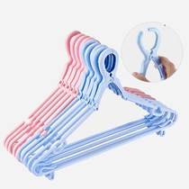 HSBC Xinjia high-rise plastic windproof clothes clothes hanging anti-drop clip head drying rack windproof Hook Lady